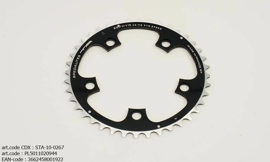 Specialites TA Zephyr Steek 110 Midden (Shimano/SRAM Compact) Kettingblad